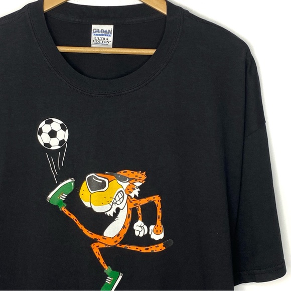 Vintage Chester Cheetah Cheetos T Shirt Soccer Snack Mascot Graphic Tee Size XXL - Picture 3 of 7